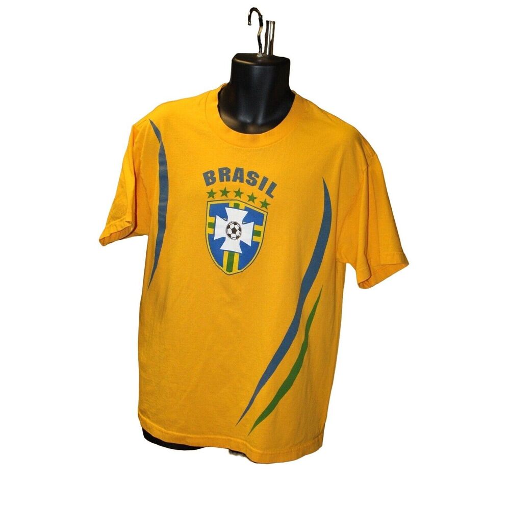 Brazil/Brasil Soccer Vintage Simply for Sports Quick-Dri Size Medium Shirt
